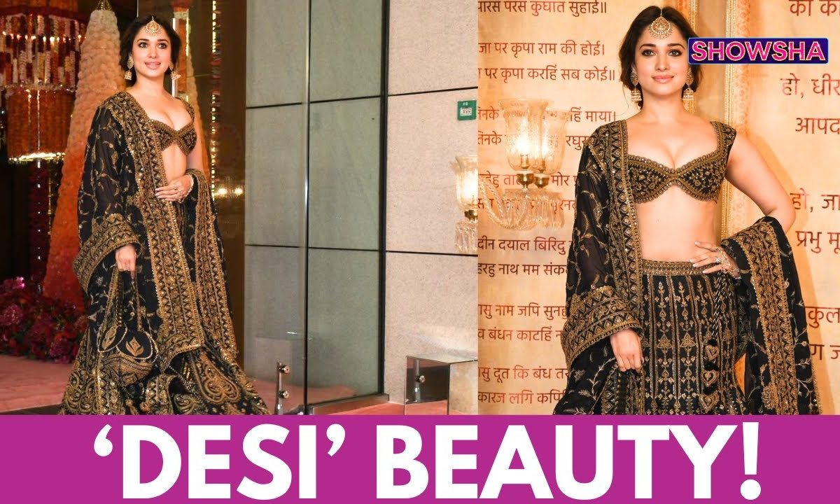 Tamannaah Bhatia Stuns In Ethnic Attire At Anant-Radhika's 'Mangal Utsav' | Ambani Wedding