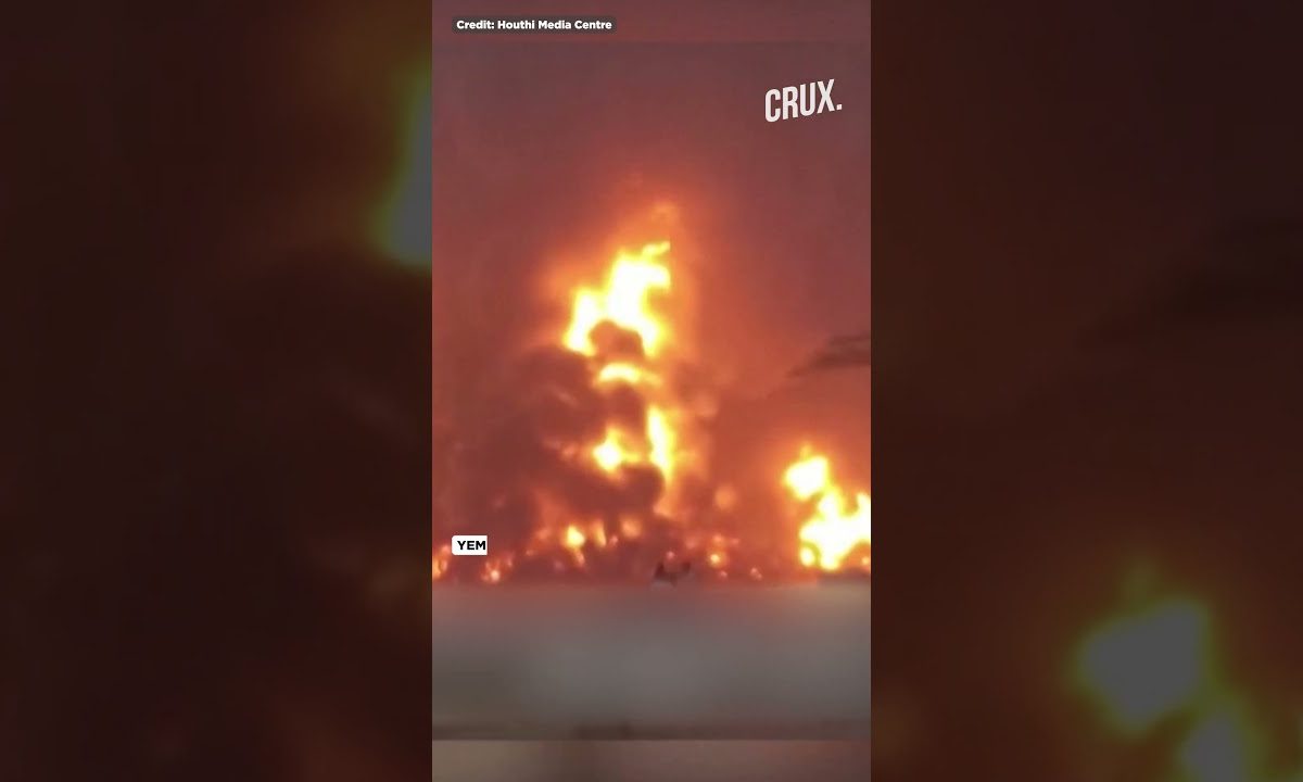 Watch | Massive Fire At Yemen’s Hodeidah Port After Israeli Strike
