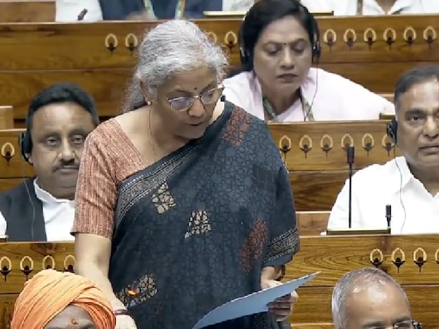 Finance Minister Nirmala Sitharaman while presenting the Economic Survey 2023-24 on July 22