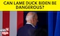 As Joe Biden walks away, does he become a lame-duck president? 